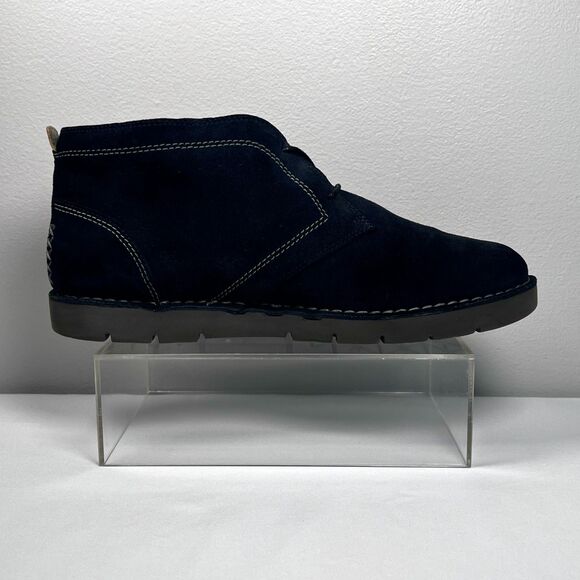 Clarks Artisan Unstructured Black Suede Chukka Ankle Boots Women's Size 9 - Picture 2 of 9